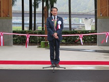 鳥取林業技術訓練センター「全天候型実習施設」開所式1