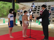 第44回櫻杯争奪相撲選手権大会並びに琴櫻記念中学校相撲選手権大会閉会式1