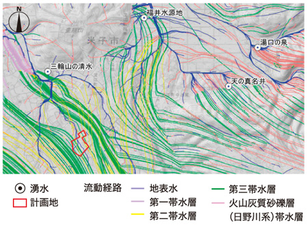 計画地周辺の流線図