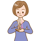 「禁煙する」の手話のイラスト2