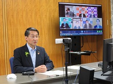 全国知事会 新型コロナウイルス緊急対策本部 役員会議1