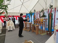 西部総合事務所新棟・米子市役所糀町庁舎　安全祈願祭・起工式1