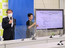 鳥取県新型コロナウイルス感染症対策本部（第245回）・県内4市新型コロナウイルス感染症対策本部　合同会議1