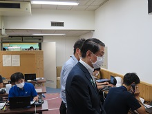 鳥取県新型コロナウイルス感染症陽性者コンタクトセンター視察及び職員激励1