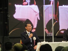 米子市文化財団理事長 杉原弘一郎氏の傘寿を祝い米子の未来を考える会1