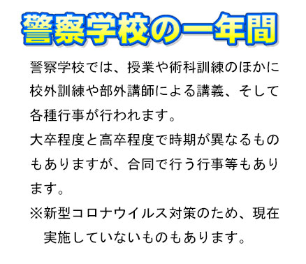 警察学校の一年間