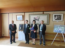 有澤千秋 鳥取県弓道連盟副会長からの第55回全日本女子弓道選手権大会 最高得点賞受賞報告会2