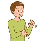 「消防車」の手話のイラスト1