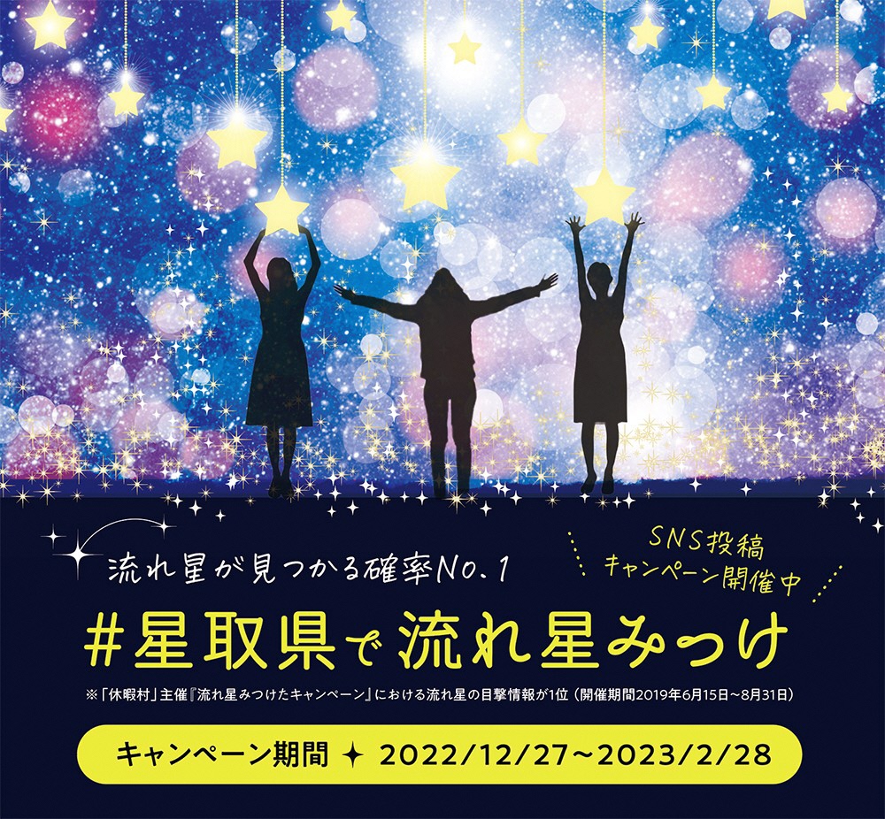 キャンペーンは終了しました】「＃星取県で流れ星みっけ」SNS