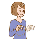 パスワード、暗証番号の手話のイラスト2