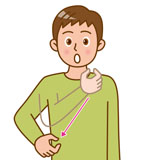 候補者、立候補者の手話のイラスト1