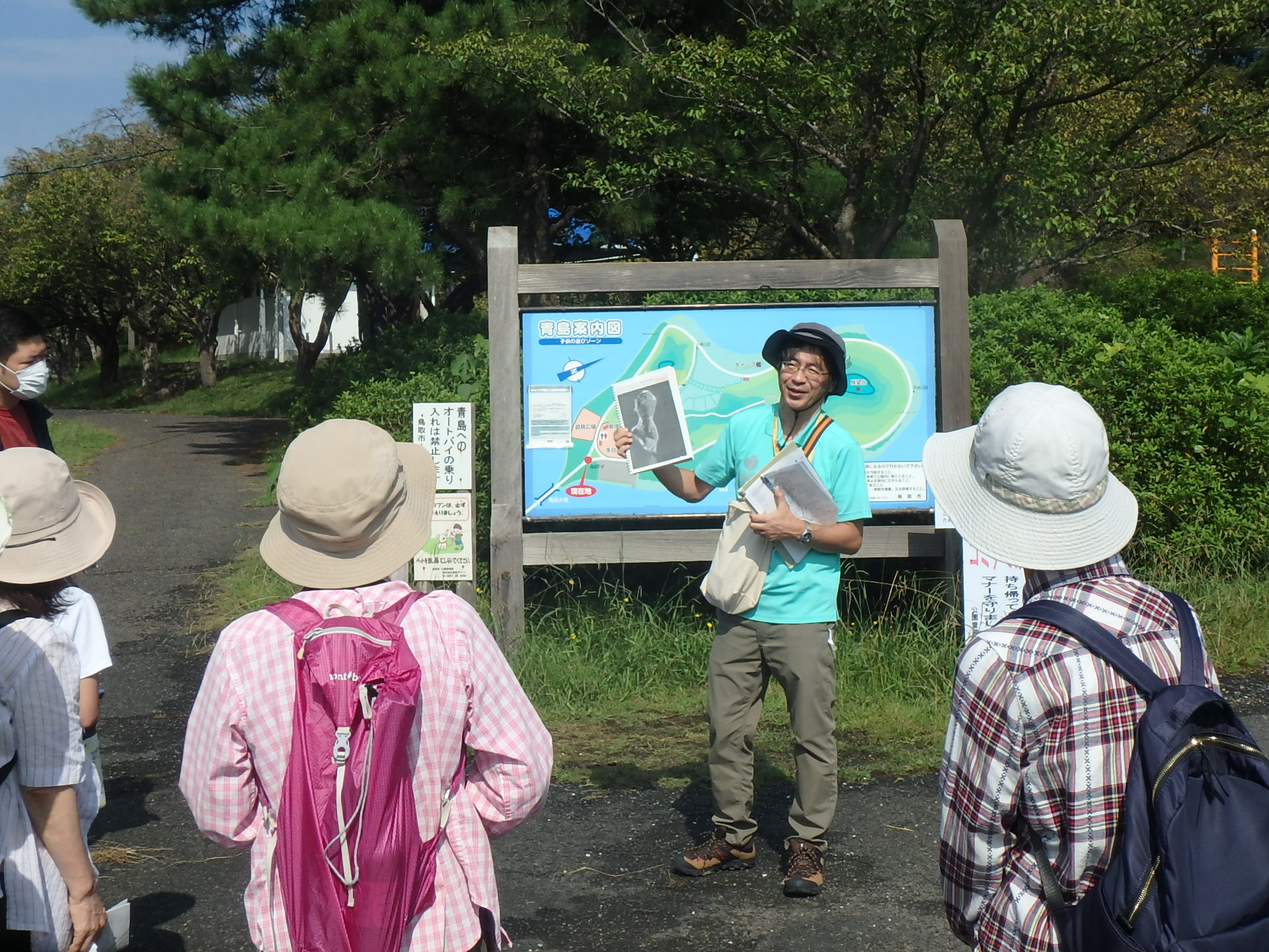 湖山池青島の様子2