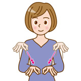 募金するの手話のイラスト