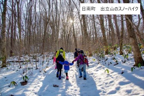 日南町でのスノーシュー体験