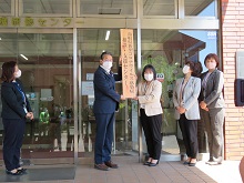 鳥取県新型コロナウイルス感染症相談・支援センター開設式1