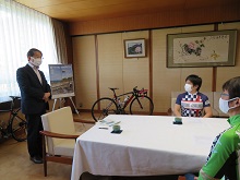 鳥取中部ツーリズム協議会からのサイクリングイベント「鳥取うみなみ250」開催報告会1