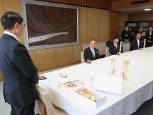 株式会社楽粹からの鳥取県産発芽大豆を使用した飲む豆乳ヨーグルト完成報告会1