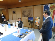 川口和久　とっとりへ ウェルカニスポーツ総合アンバサダーからの星空舞収穫報告会及び「食パラダイス鳥取県野球・農業二刀流ヘッドコーチ」委嘱式1