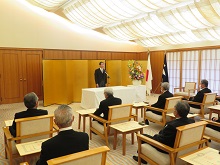 令和5年秋の叙勲及び第41回危険業務従事者叙勲 知事伝達式1