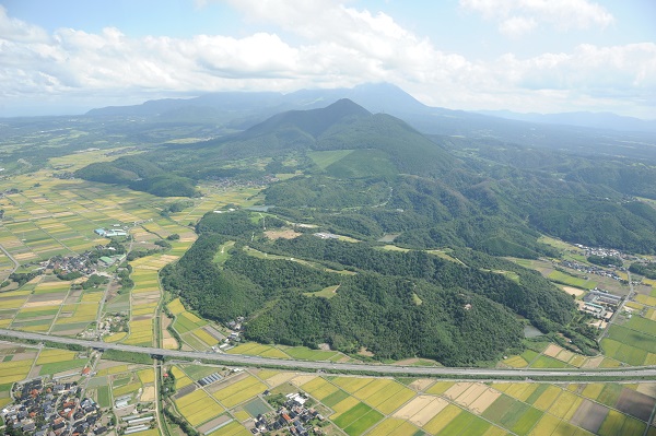 妻木晩田遺跡空撮
