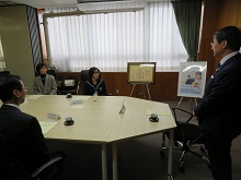 米子市立東山中学校 矢曳未来さんからの「少年の主張全国大会」内閣総理大臣賞受賞報告会1