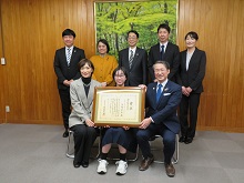 米子市立東山中学校 矢曳未来さんからの「少年の主張全国大会」内閣総理大臣賞受賞報告会2