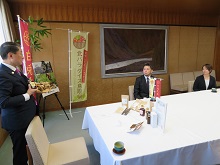 カイズファームからの「白兎生姜」商標登録報告会1