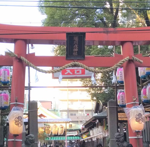 朝の堀川戎神社