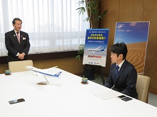 全日本空輸株式会社山陰支店からの東京便夏ダイヤに関する報告会1