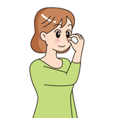 いちごの手話のイラスト