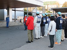 石川県志賀町への鳥取県職員災害応援隊及び派遣職員出発式1