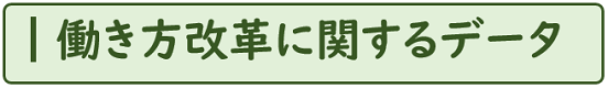 働き方改革に関するデータ