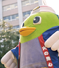ぼうさいトリピーの写真（県政だより5月号表紙）