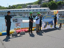 山陰松島遊覧の新コース「龍神洞コース」PRイベント1