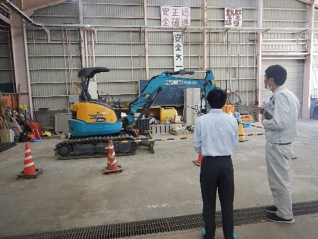 建設機械見学