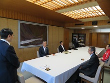シンワ技研コンサルタント株式会社からの能登半島地震災害義援金贈呈式1