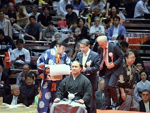 石浦引退 間垣襲名披露大相撲（断髪式）2