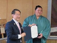 琴櫻関からの琴櫻襲名及び大関昇進報告会2
