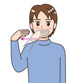 グランピングの手話のイラスト1