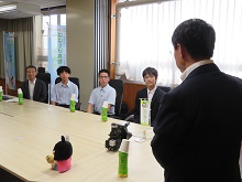 米子工業高等専門学校からの「リジェネロン国際学生科学技術フェア」優秀賞4等受賞報告会1