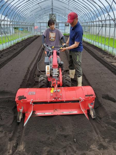 畝立作業中