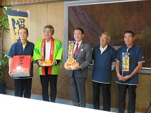 「輝太郎」柿販売開始報告会2