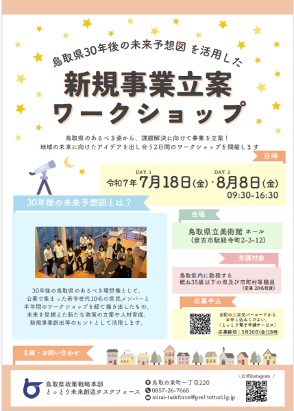 ワークショップ案内のチラシです