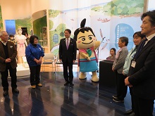 青谷弥生人女性復顔像お披露目式1
