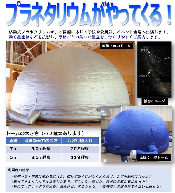 移動プラネタリウムの紹介
