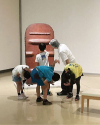 MUSEUM START BUSの試行の様子