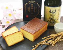 純米大吟醸日置桜ケーキの写真