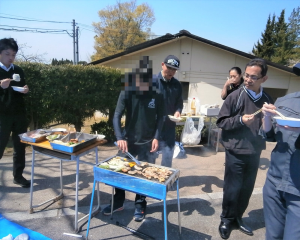BBQの様子