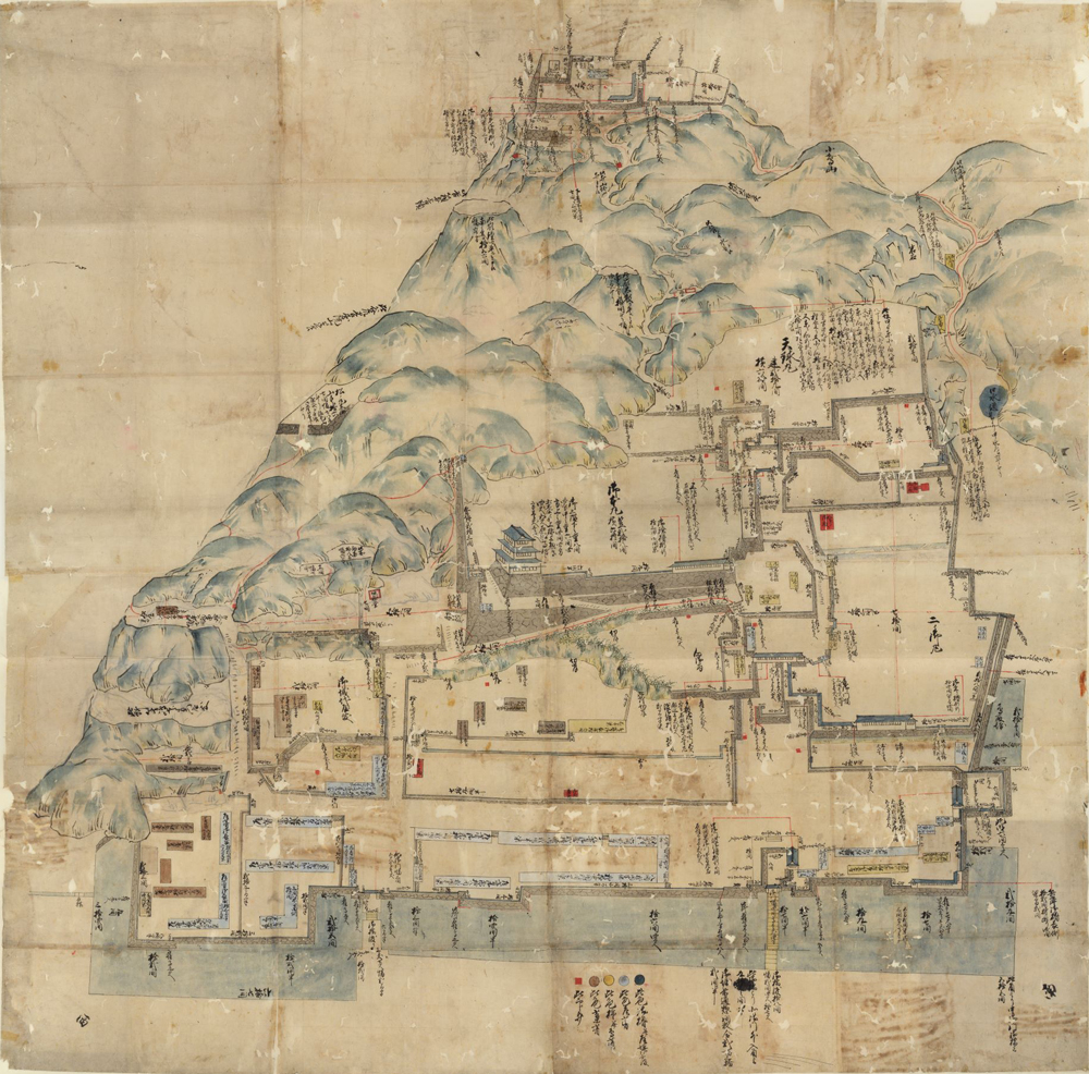 鳥取御城内御手配之図