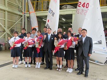 鳥取県セーリング連盟所属の高校生及び中学生のセーリング競技国際大会出場激励会2